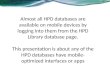 Hpd mobile databases