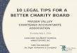 10 Legal Tips for your Charity Board