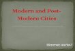 Modern and postmodern cities
