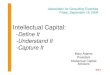 Intellectual Capital: Define, Understand and Capture It