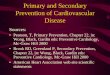 Primary and Secondary Prevention of Cardiovascular Disease