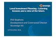 Local Investment Planning - Learning Lessons and a view of the future (Phil Stevens, Sovereign HA)