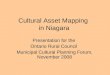 Cultural Asset Mapping in Niagara