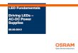 Driving LEDs -AC-DC Power Supplies: LED Fundamentals