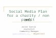 social media 2012 - Plan for a charity