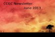CCGC Newsletter June 2013
