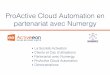 ActiveEon ProActive Cloud Automation en partenariat avec Numergy