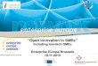 Enterprise Europe Brussels & Open innovation in SMEs