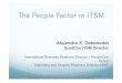 The People Factor In ITSM