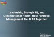 How Project Portfolio Management Ties Leadership, Strategic IQ, and Organizational Health Together