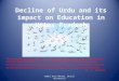 Azim akhtar decline of urdu &impact on education in up