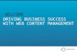 Cantina Web Content Management (WCM) Webinar