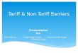 Tariff & Non Tariff Barriers(2)