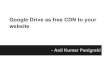 Google drive as free cdn to your website