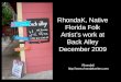 Rhonda K, Native Florida Folk Artist’S Work At Back Alley Bridge Street Bradenton Beach December 2009