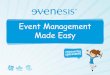 Evenesis - Event Management Made Easy