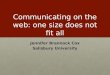 Blogging: One Size Does Not Fit All