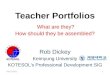 Teacher portfolios