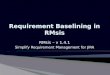 Requirement Baselining in RMsis