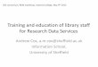 Training and education of library staff for Research Data Services