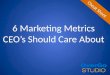 6 Marketing Metrics CEO's Should Care About