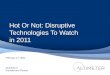 Disruptive Technology Outlook for 2011