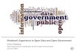 Open Government in Moldova