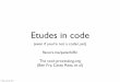 Etudes in Code, with Processing