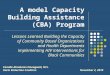 A model of capacity building assistance (cba)