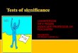 Tests of significance by dr ali2003