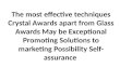 The most effective techniques crystal awards apart from glass awards may be exceptional promoting solutions to marketing possibility self assurance