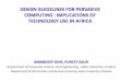 Design Guidelines for Pervasive Computing: Implications of Technology Use in Africa