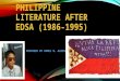 Philippine literature after edsa (1986 1995) by: ramel albino