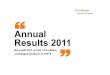 Pres annual results 2011 publi groupe 9  march