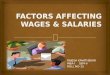 Factors affecting wages & salaries