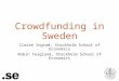 Crowdfunding in Sweden