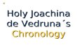 Holy Joachina De Vedruna´S Chronology Presentation(1)