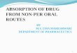 Absorption of Drug From Non-per Oral Routes
