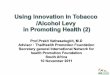 using innovation in tobacco - prakit vathesatogkit