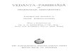 Vedanta Paribhasa - Translated with notes by Swami Madhavananda