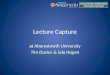 Lecture capture