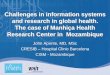 Challenges in information systems and research in global health. The case of Manhiça Health Research Center in Mozambique