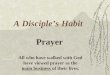 Disciple's habit prayer and fasting