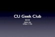 CU Geek Club 簡介