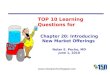 V49 nolan pecho top 10 learning questions for chapter 20 introducing new market offerings