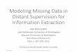 Modeling missing data in distant supervision for information extraction (Ritter+, TACL 2013)