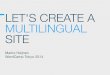 Let's create a multilingual site in WordPress