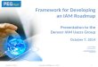 Framework for an Identity and Access Management Roadmap