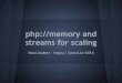 Tek12: php://memory and streams for scaling