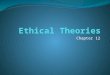 Acca p1  chap 12- ethical theories